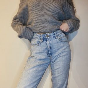 Garage light blue mom jeans